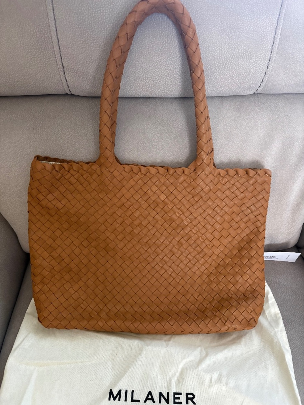 MILANER  mini Elena Woven Tote